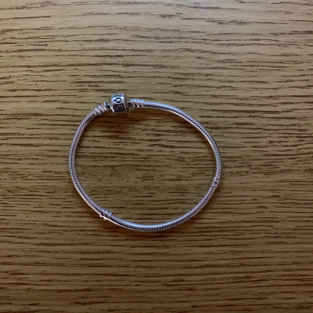 Pandora Sterling Silver Barrel Clasp Bracelet 7.5”